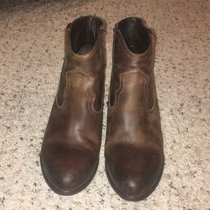 Brown booties